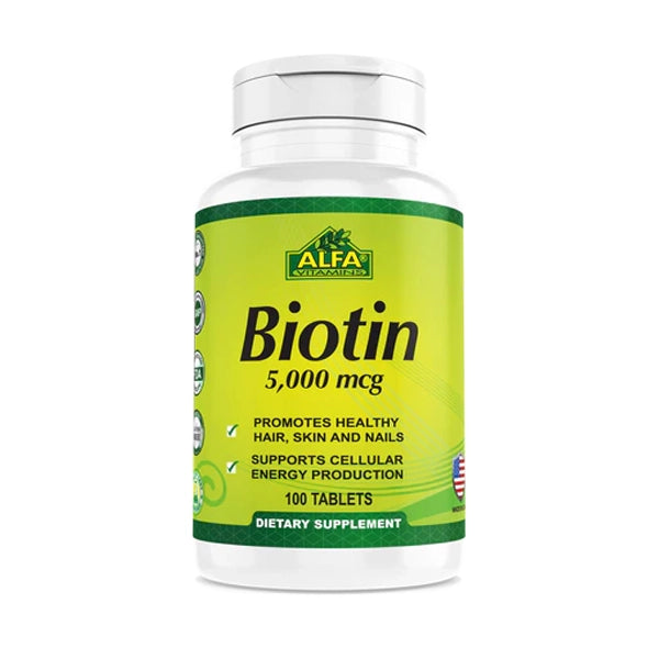 Alfa Biotin 5000 Mcg 100 Tab