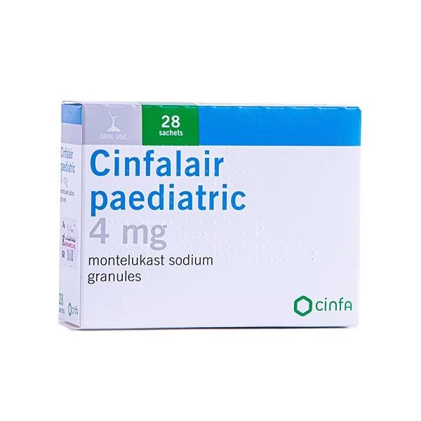 Cinfalair Paediatric 4mg Granules 28's
