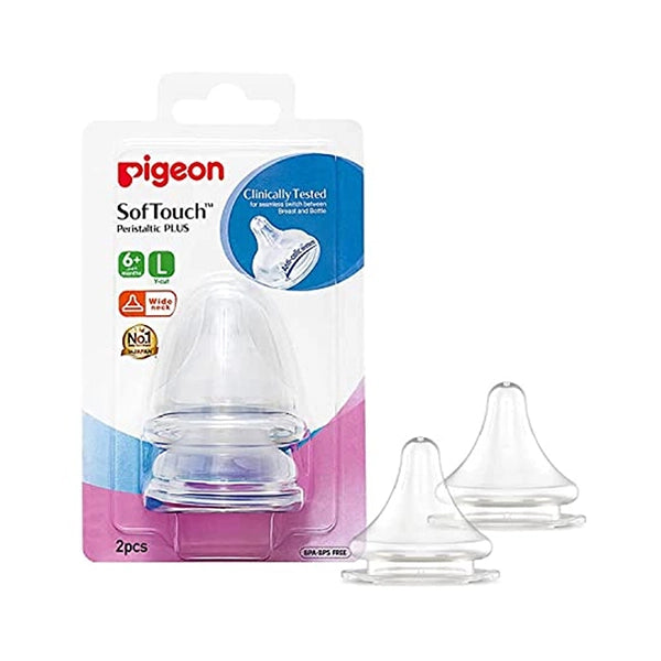 Pigeon Silicone Nipples Large 2 Pcs