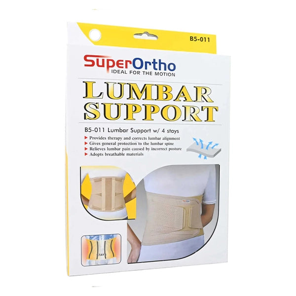 superortho lumbar support with 4 stays medium size - posture support - SuperOrtho