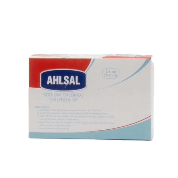 Ahlsal Sodium Chloride Solution 2.5ml 10's