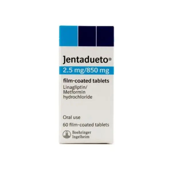 jentadueto 2.5/850mg tab 60's