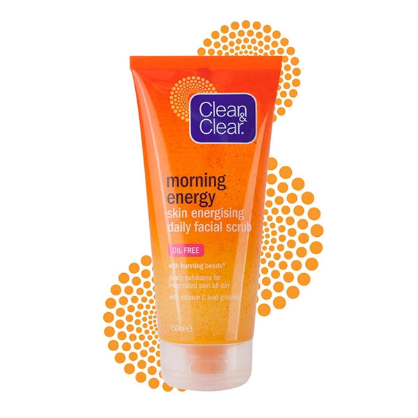 Clean &amp; Clear Morning Energy Daily Facial Scrub 150ml