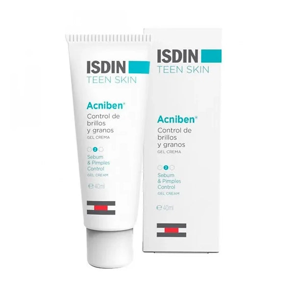 Isdin Teen Skin Acniben Shine &amp; Pimples Control Gel Cream 40 Ml