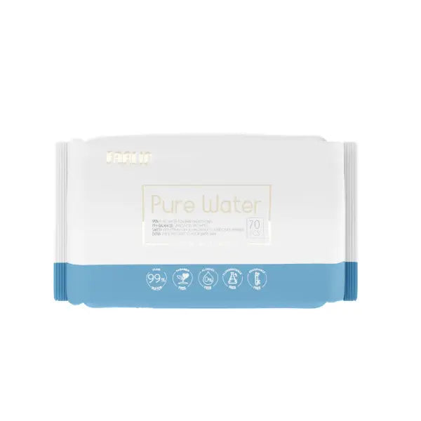 Farlin Wet Wipes Pure Water Blue 70 Sheet 