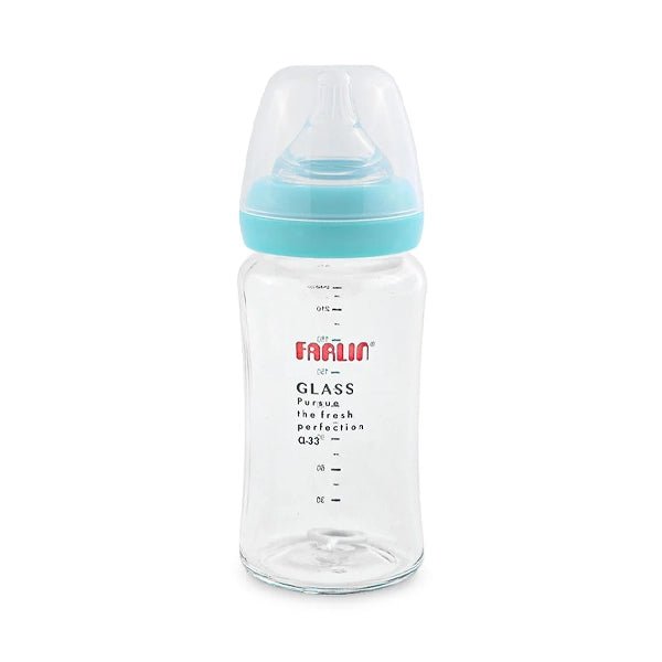 Farlin Glass Wide Neck Bottle 240 Ml 3+ M