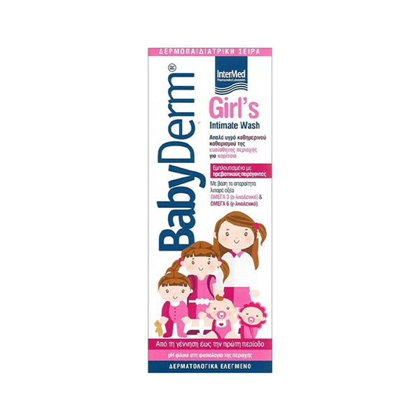 Babyderm Girls Intimate Wash 300ml