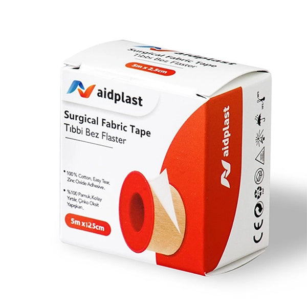 Aidplast Sterile Nonwoven Wound Dressing Plaster 5m X 1.25 Cm