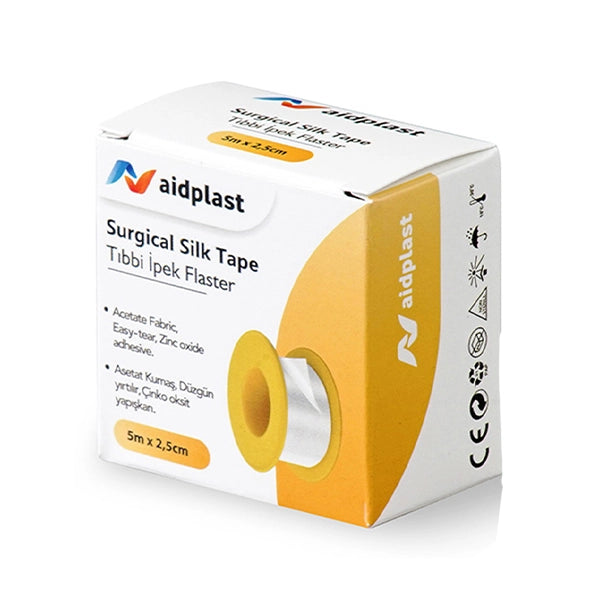 Aidplast Surgical Silk Tape 5m X 1.25 Cm