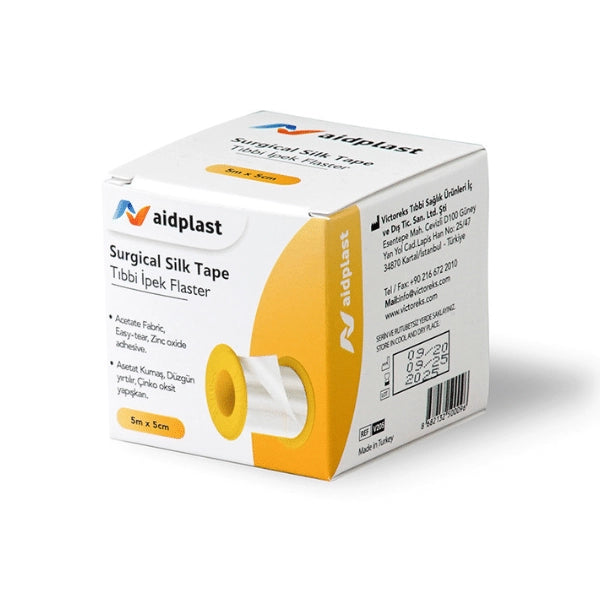 Aidplast Surgical Silk Tape 5m X 5cm 