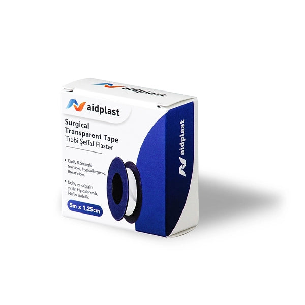 Aidplast Surgical Transparent Tape 5m X 1.25cm 