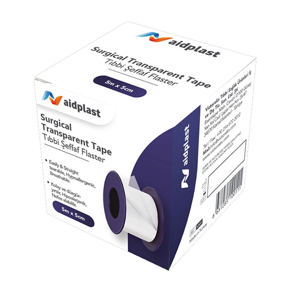 Aidplast Surgical Transparent Tape 5m * 5 Cm