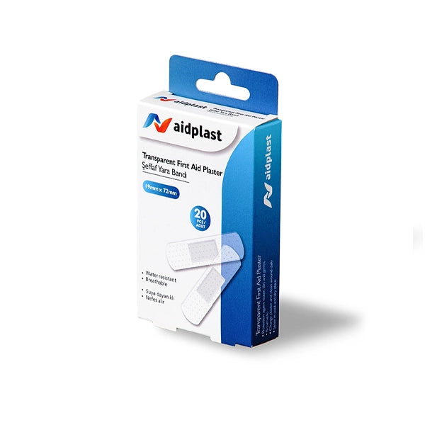 Aidplast Transparent First Aid Plaster  19mm X 72mm 