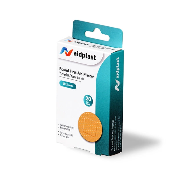 Aidplast Round First Aid Plaster 25mm 