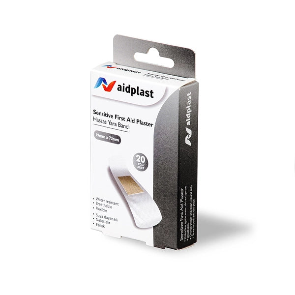 Aidplast Sensitive First Aid Plaster 19mm X 72mm 20's 