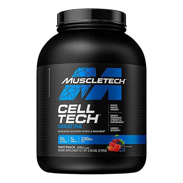 Muscletech Cell Tech Creatine Fruit Punch 6 Lbs - Muscle Recovery - Muscletech