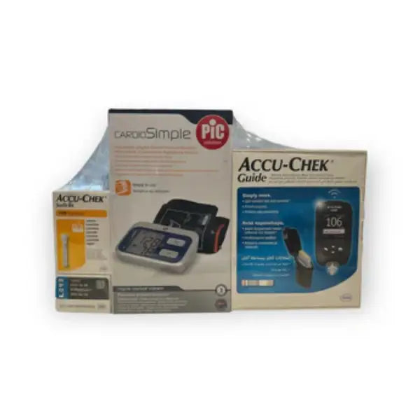Accu Chek Guide Test Strips 50 Pc + Blood Pressure Monitor
