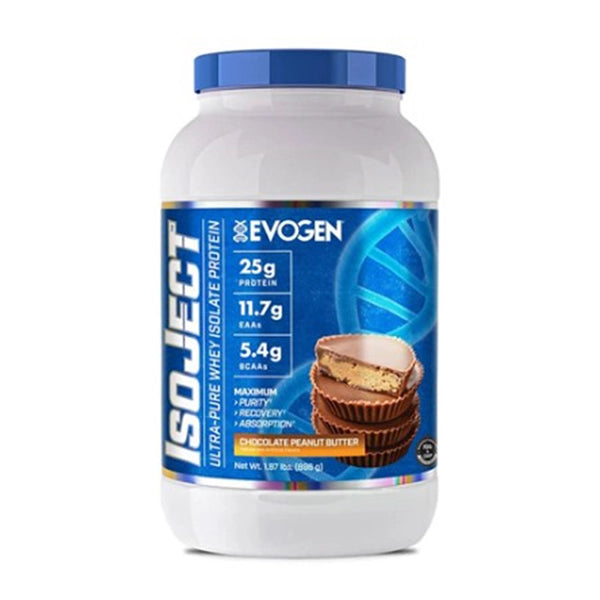 Evogen Isoject Chocolate Peanut Butter 896g - Muscle Recovery - Evogen