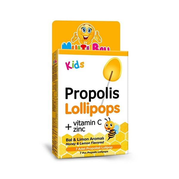 MultiBall Lollipops Propolis Vit C+ Zinc 7 Pcs