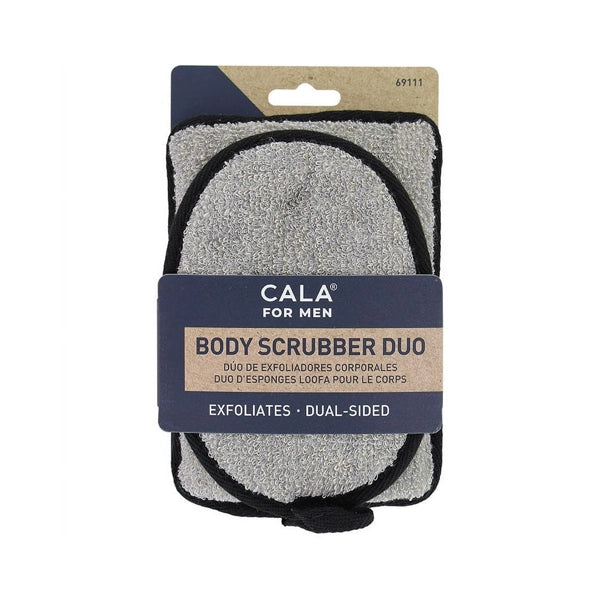 Cala Men Body Scrubber Duo Black