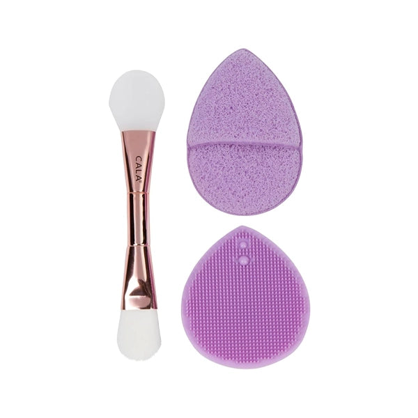 Cala Cleanse &amp; Refresh Mask Brush Exfoliating Set