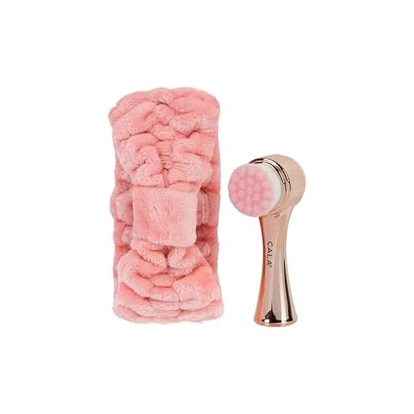 Cala Rose Gold Facial Brush &amp; Band Set