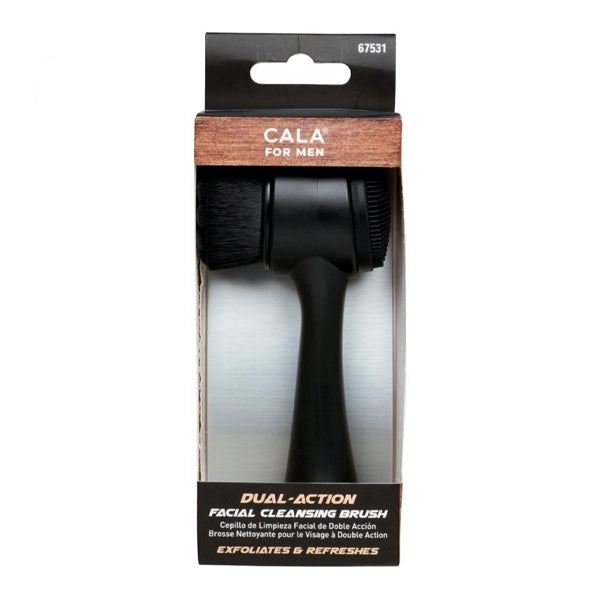Cala Men Dual Action Facial Cleansing Brush Black