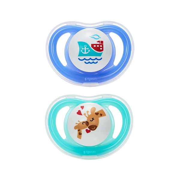 Pigeon Minilight Pacifier Double Ship &amp; Giraffe + 12 M
