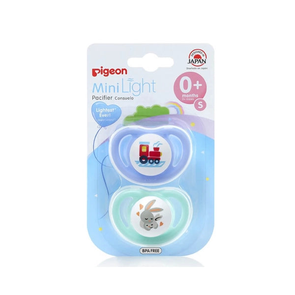 Pigeon Double Pacifier Train &amp; Rabbit +0 M