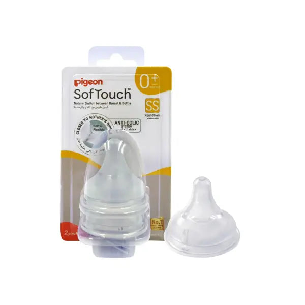 pigeon softouch wn nipple ss 2pc/blister
