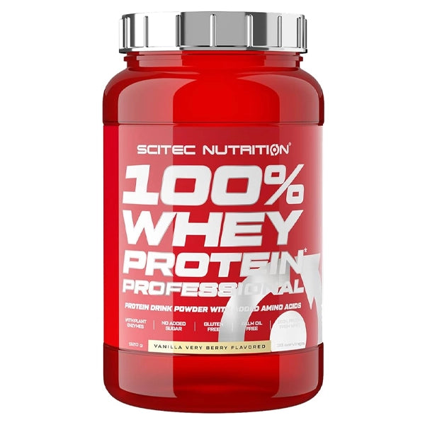 Scitec Nutrition 100% Whey Protein Professional Vanilla Veryberry 920grms - Protein Powder - Scitec Nutrition