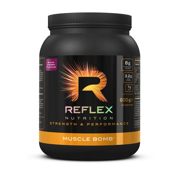 Reflex Nutrition Muscle Bomb Black Cherry  Caffeine Free 600g - Muscle Recovery - Reflex Nutrition