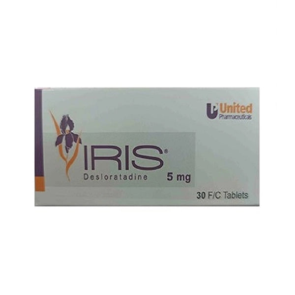 iris 5mg tab 30s - allergy relief - United pharmaceuticals