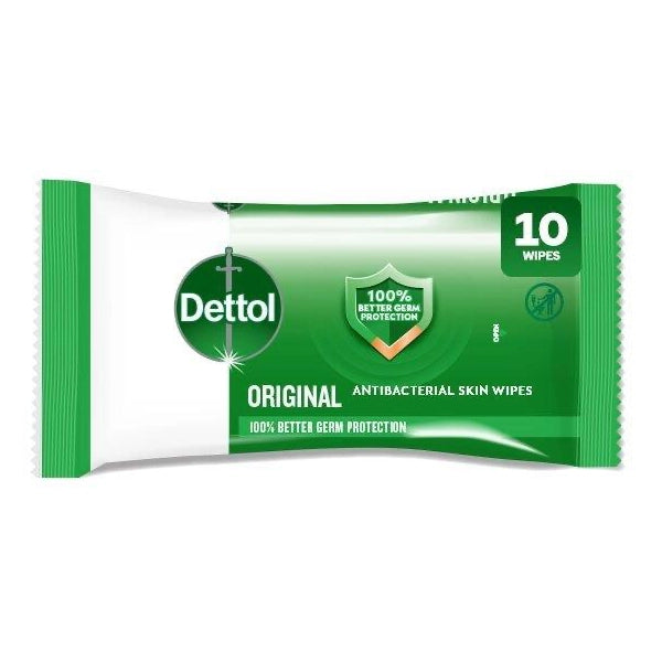 Dettol Original Anti Bacterial Wipes 10 Pieces
