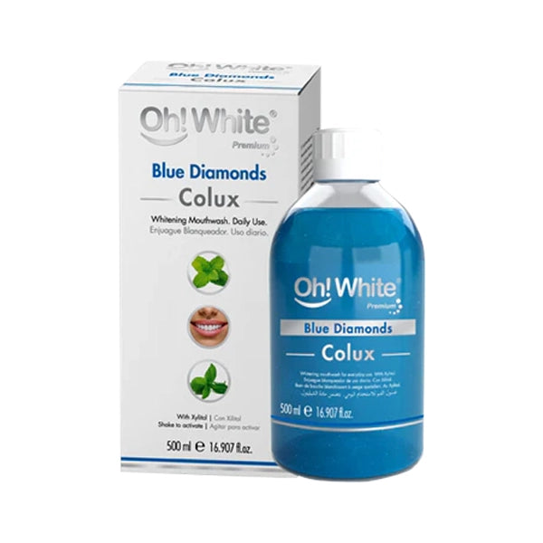 Oh White Blue Diamonds Mouthwash 500 Ml