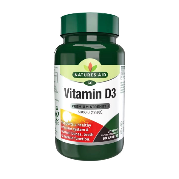 Natures Aid Vitamin D3 5000iu Tab 60's