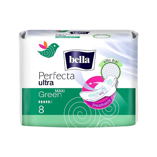 Bella Sanitary Pads Perfecta Ultra Maxi Green 8's 