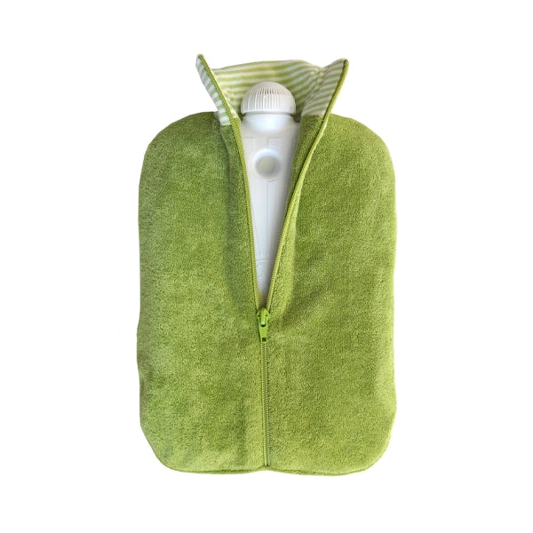 Sanger Soft Velour Cover Green Giraffe Hot Water Bag 2 Ltr