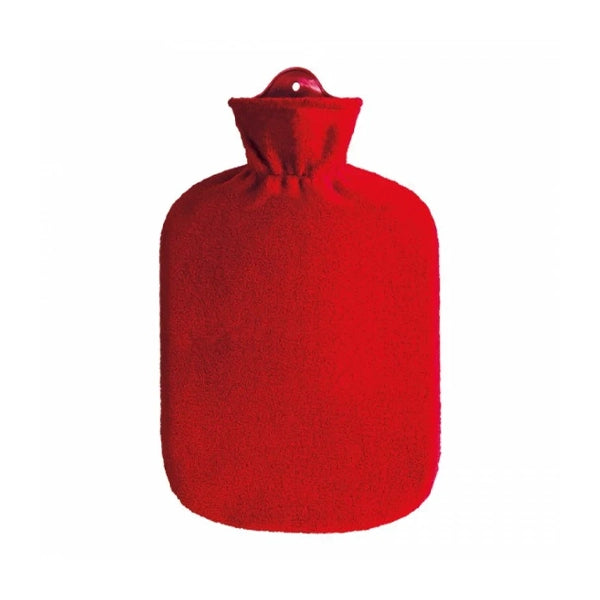 Sanger Classic Flece Cover Hot Water Bag Red 2 Ltr