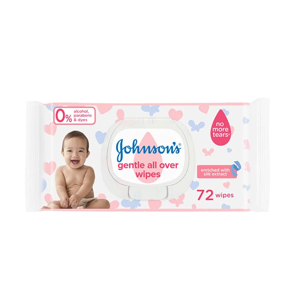 Johnson's Gentle All Over Wipes 72 Pcs