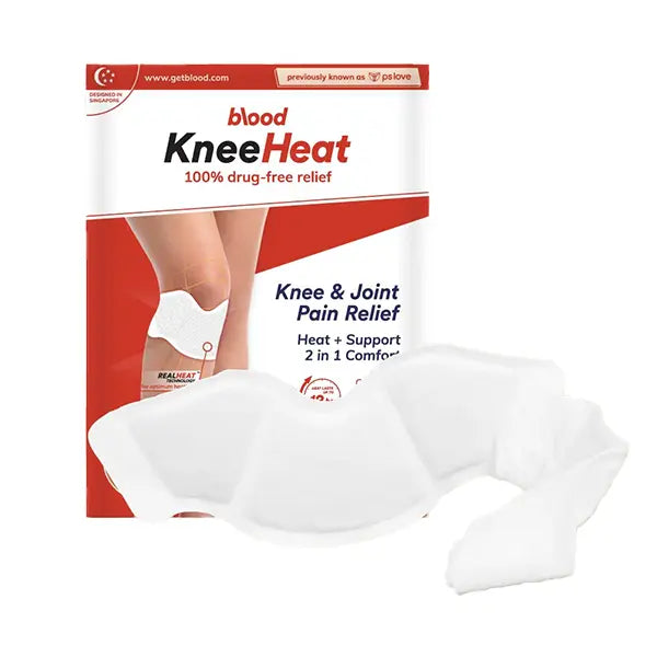 Blood Knee Heat Knee &amp; Joint Pain Relief 2 Patches
