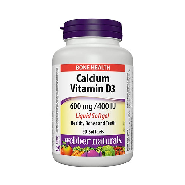 Webber Naturals Calcium &amp; Vit D3 90 Softgels