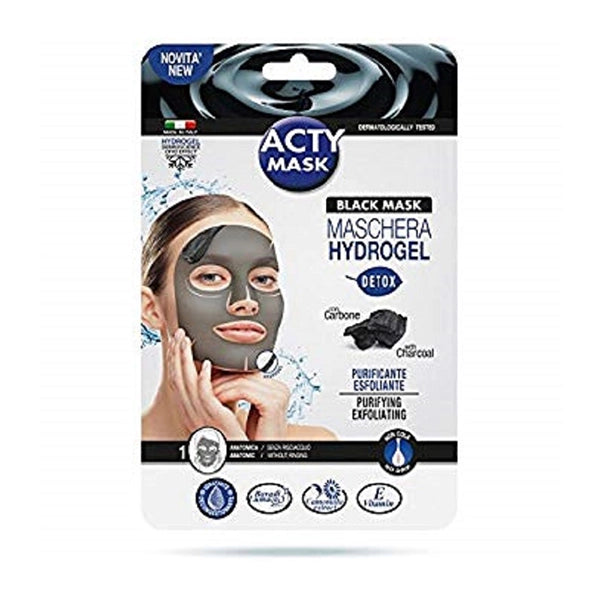 Acty Mask  Black With Charcoal Face 1 Pc