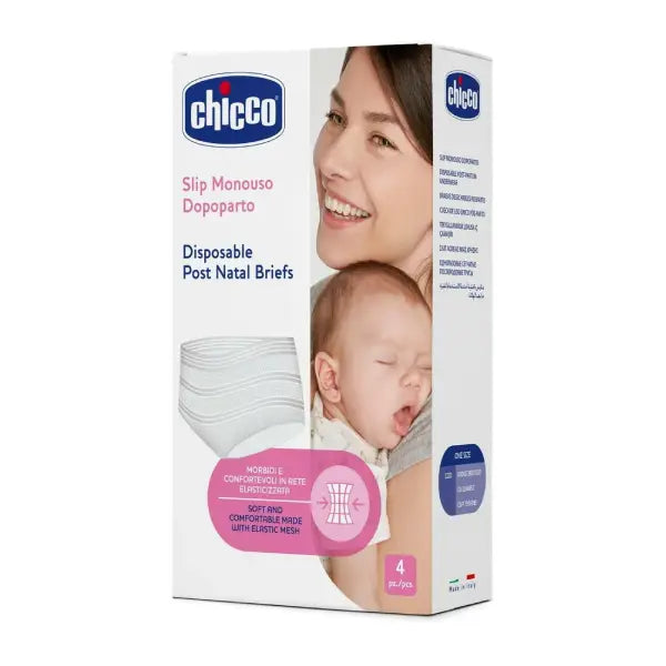 chicco disposable postnatal briefs free size 4pc