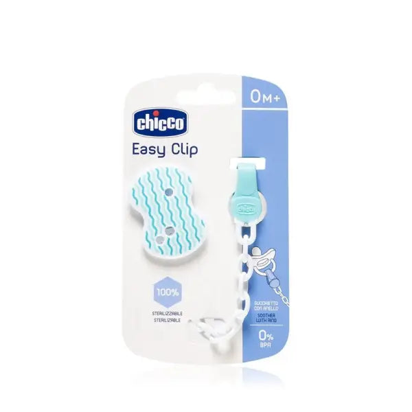 chicco easy clip with chain blue