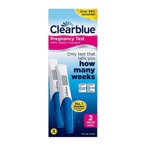 Clearblue Two Digital Pregnancy Test With Weeks Indicator