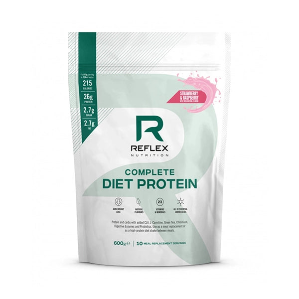 Reflex Nutrition Complete &amp;amp; Diet Protein Strawberries And Raspberry 600g - Protein Shake - Reflex Nutrition