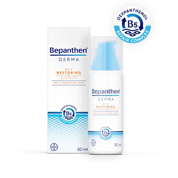 Bepanthen Restoring Daily Face Cream Spf 25  50ml