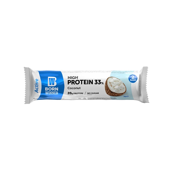 Born Winner Active Protein Bar Coconut 60gm - Muscle Recovery - Born Winner