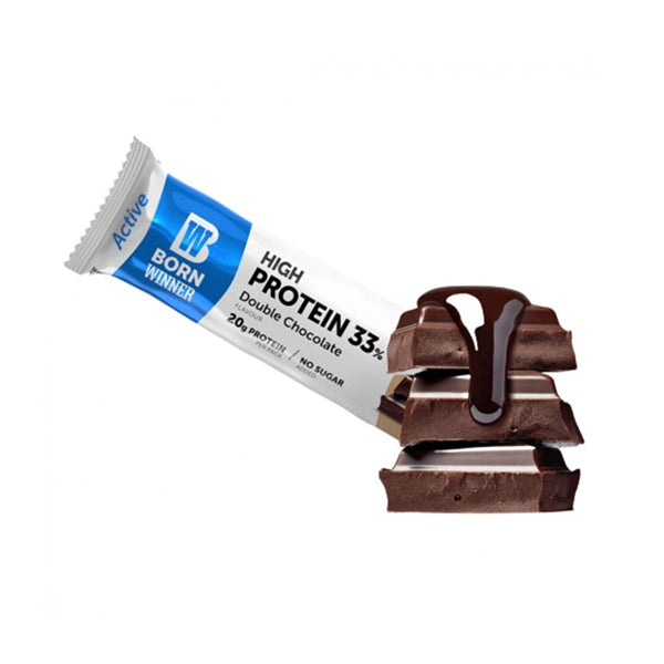 Born Winner Active Protein Bar Double Chocolate 30g - Muscle Recovery - Born Winner